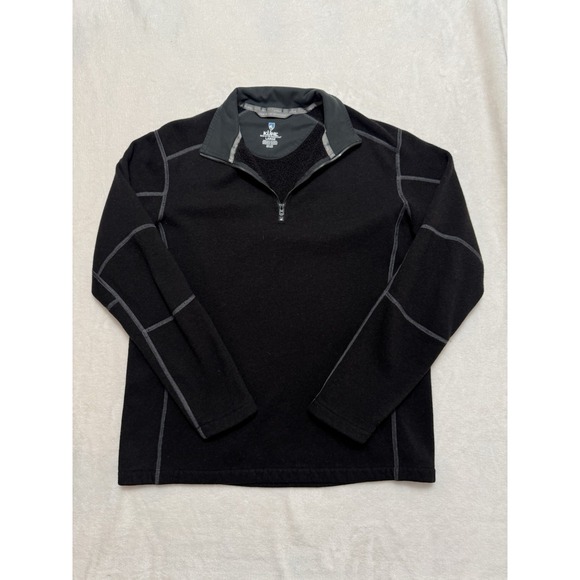 Kuhl Other - KUHL Men's Born in the mountains Kashmira 1/4 Zip Pullover Sweater Black Sz L